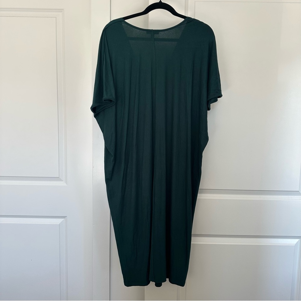 NWT! Universal Standard (US14/16) Teal Green Teresa Liquid Jersey T-Shirt Dress - Picture 5 of 6
